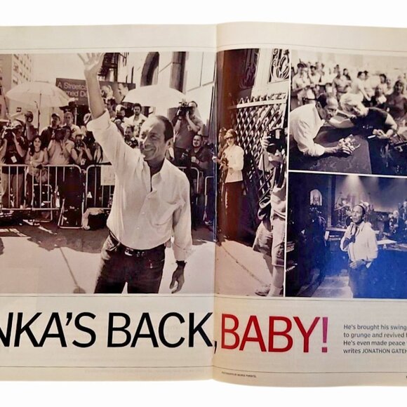 Macleans Magazine Paul Anka 8 Page Article Photos July 1 2005 Canada Day Double - Picture 3 of 9